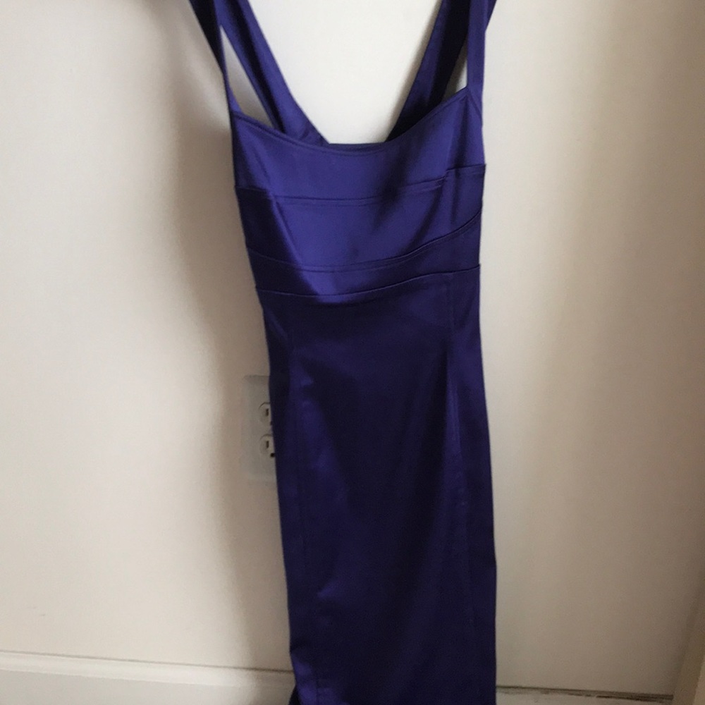 Satin blue/purple Calvin Klein formal dress